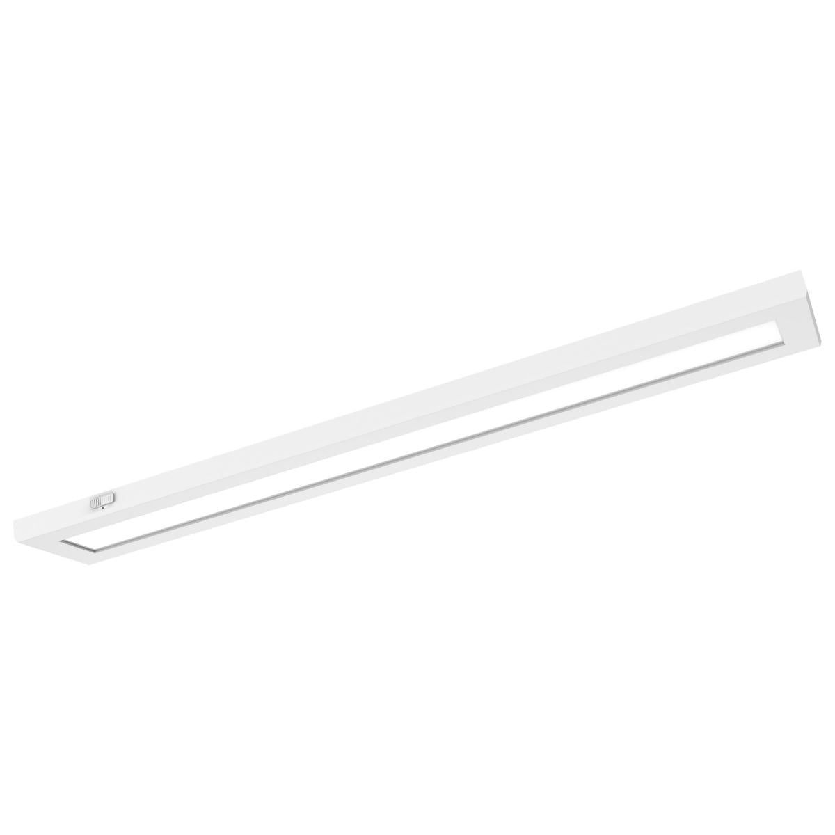 Satco 62-1772 Blink Pro Plus 42 Watt 5.5 in. x 48 in. Surface Mount LED CCT Selectable 90 CRI White Finish 120/277 Volt Rectangular Shape