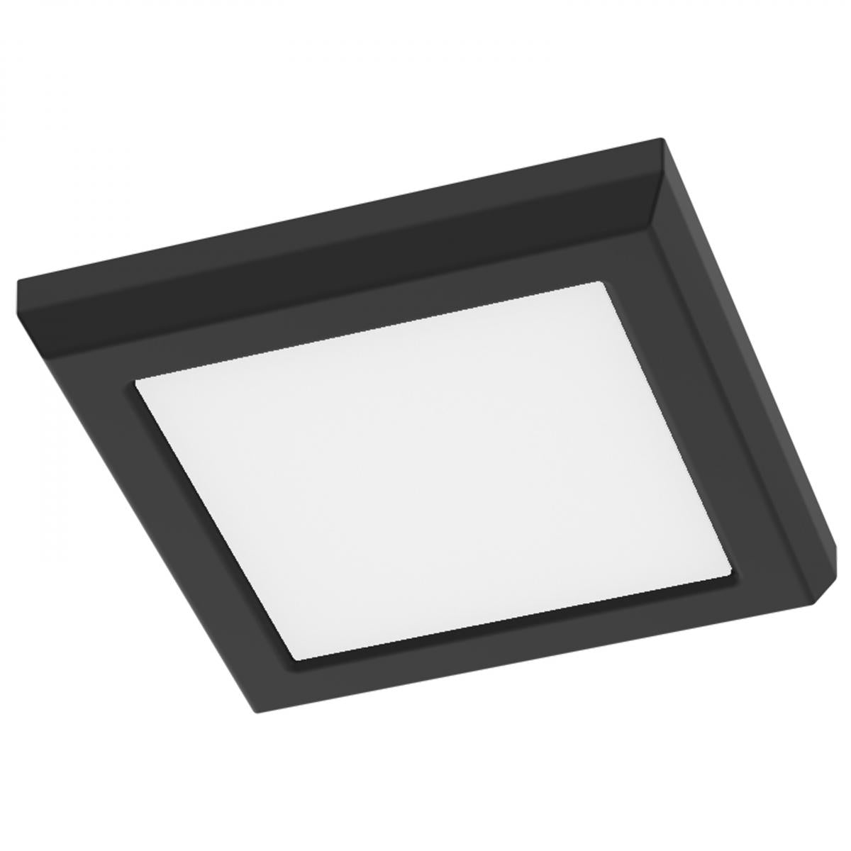 Satco 62-1905 Blink Performer - 8 Watt LED 5 Inch Square Fixture Black Finish 5 CCT Selectable