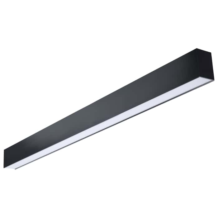 Satco 65-1281 4' LED CONNECTABLE LINEAR Momentum 4 Foot LED Connectable Linear Strip Up and Down Selectable Black