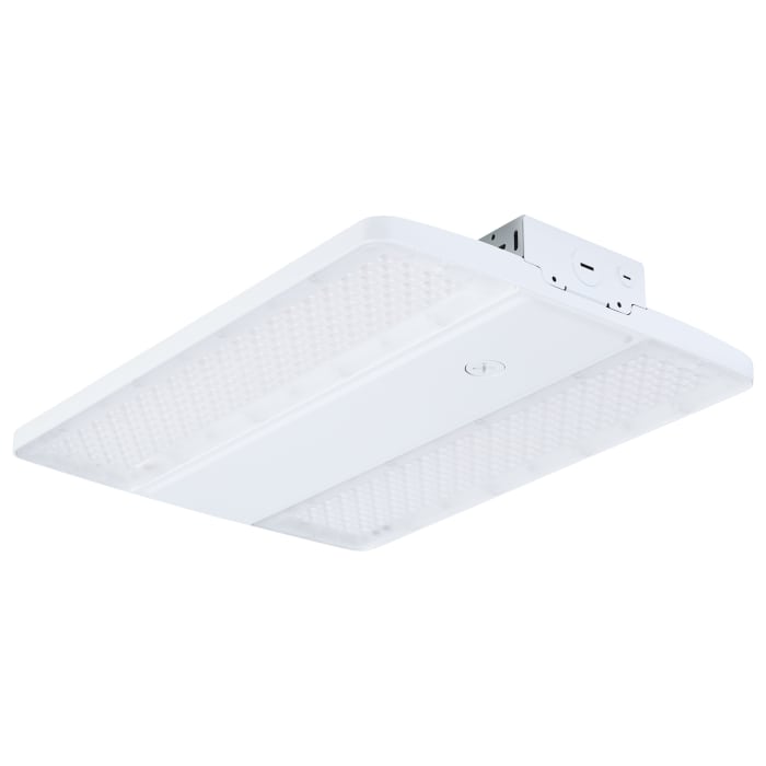 Satco 65-1510 LED Linear High Bay 105/90/70 Wattage Selectable 3K/4K/5K CCT Selectable Beam Angle Selectable White Finish 120-347 Volt