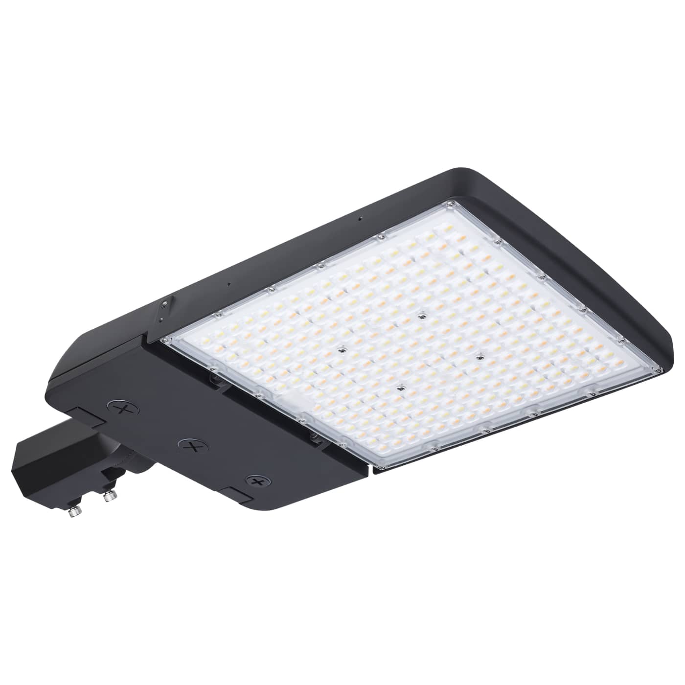 Satco 65-1525 LED Area Light 150/120W/100W Wattage Selectable 3K/4K/5K CCT Selectable Beam Angle Selectable Bronze 120-277 Volt