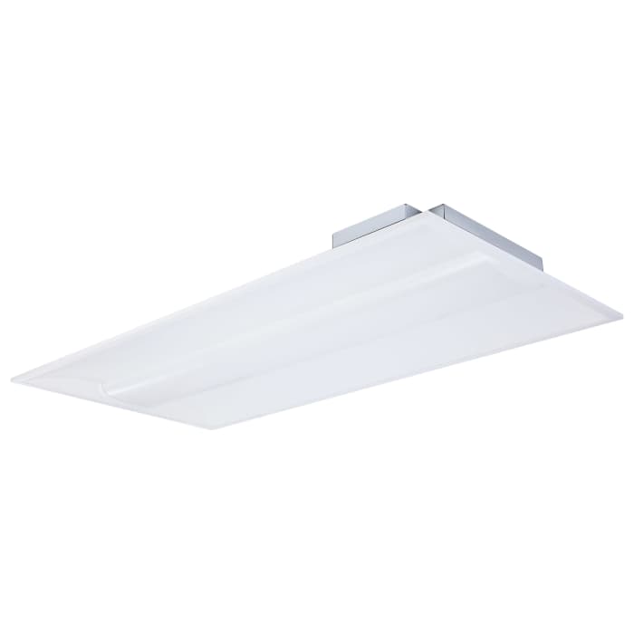 Satco 65-1601 30/40/50 Watt 35K/4K/5K CCT Selectable 2X4 LED Single Basket Troffer 120-277 Volt White Finish