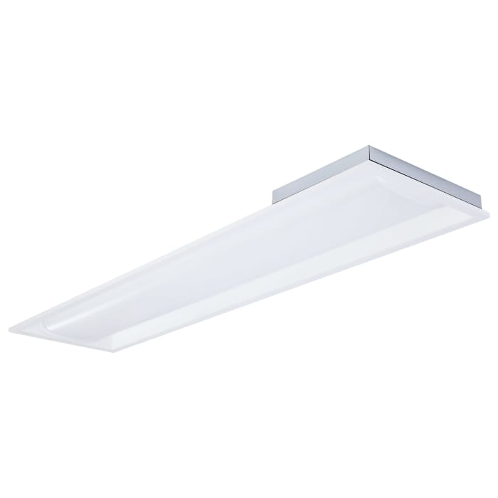 Satco 65-1602 20/30/40 Watt 35K/4K/5K CCT Selectable 1X4 LED Single Basket Troffer 120-277 Volt White Finish