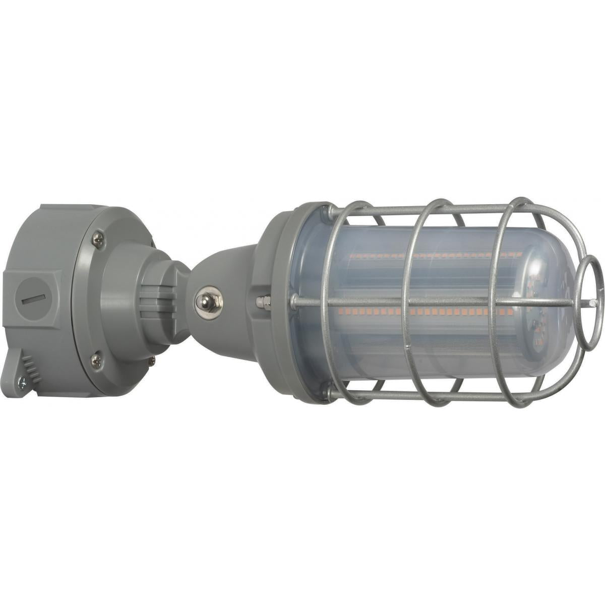 Satco 65-172 LED Adjustable Vapor Tight Fixture 20W 4000K Gray Finish 100-277V