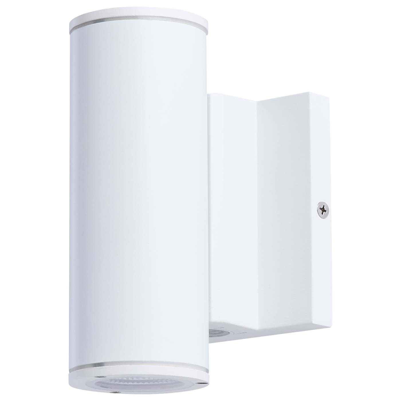 Satco 65-1750 10 Watt 3K/4K/5K CCT Selectable 1 Light Small Wall Sconce Up or Down Installation White Finish 120-277 Volt