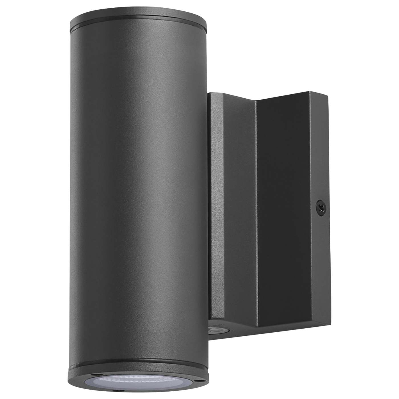 Satco 65-1760 10 Watt 3K/4K/5K CCT Selectable 2 Light Small Wall Sconce Up and Down Installation Black Finish 120-277 Volt