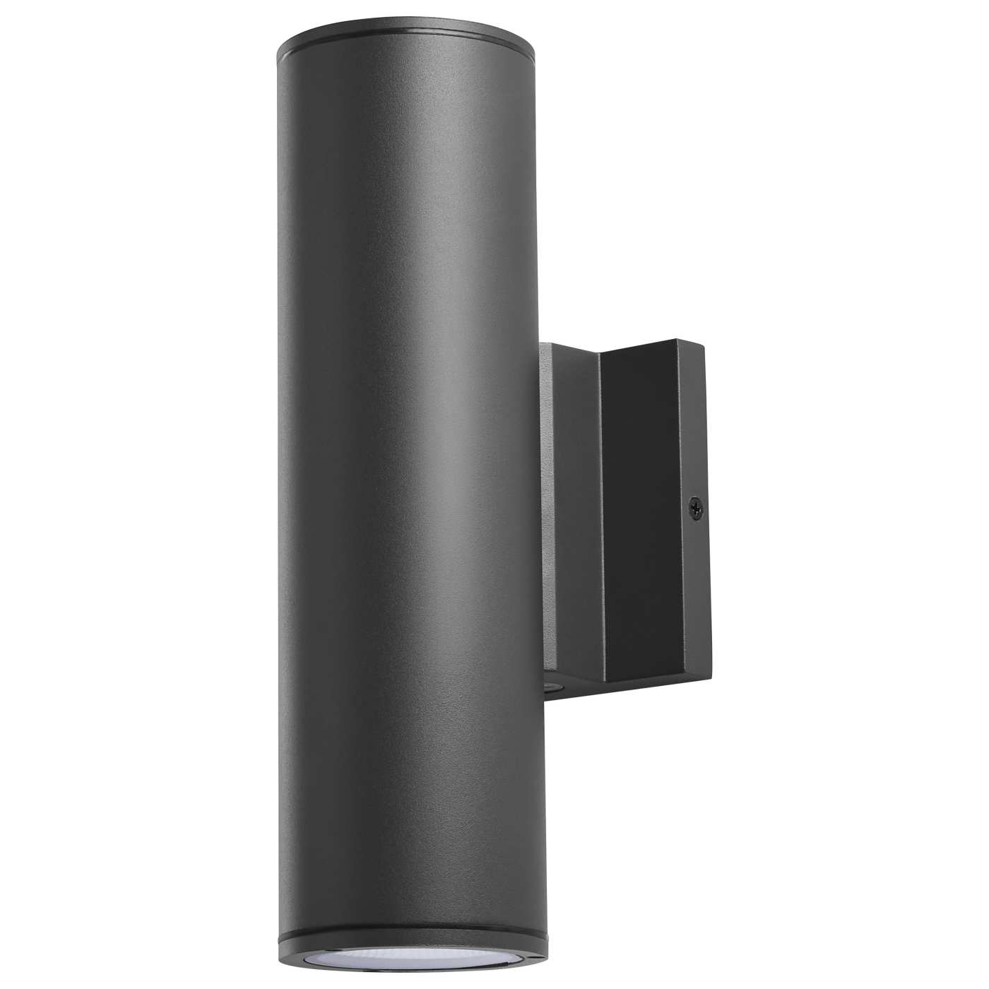 Satco 65-1763 20 Watt 3K/4K/5K CCT Selectable 2 Light Medium Wall Sconce Up and Down Installation Black Finish 120-277 Volt