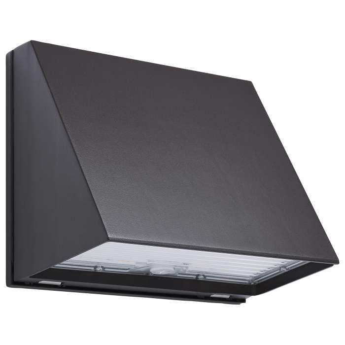 Satco 65-555 LED FULL CUTOFF WALL PACK 20/40/60 Watt LED Cutoff Wall Pack 3K/4K/5K CCT Field Selectable Bronze 120-347 Volt