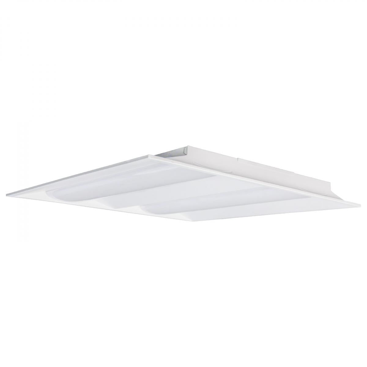 Satco 65-696 2X2 Emergency Backup Double Basket LED Troffer Fixture Wattage Selectable CCT Selectable Lumens Selectable