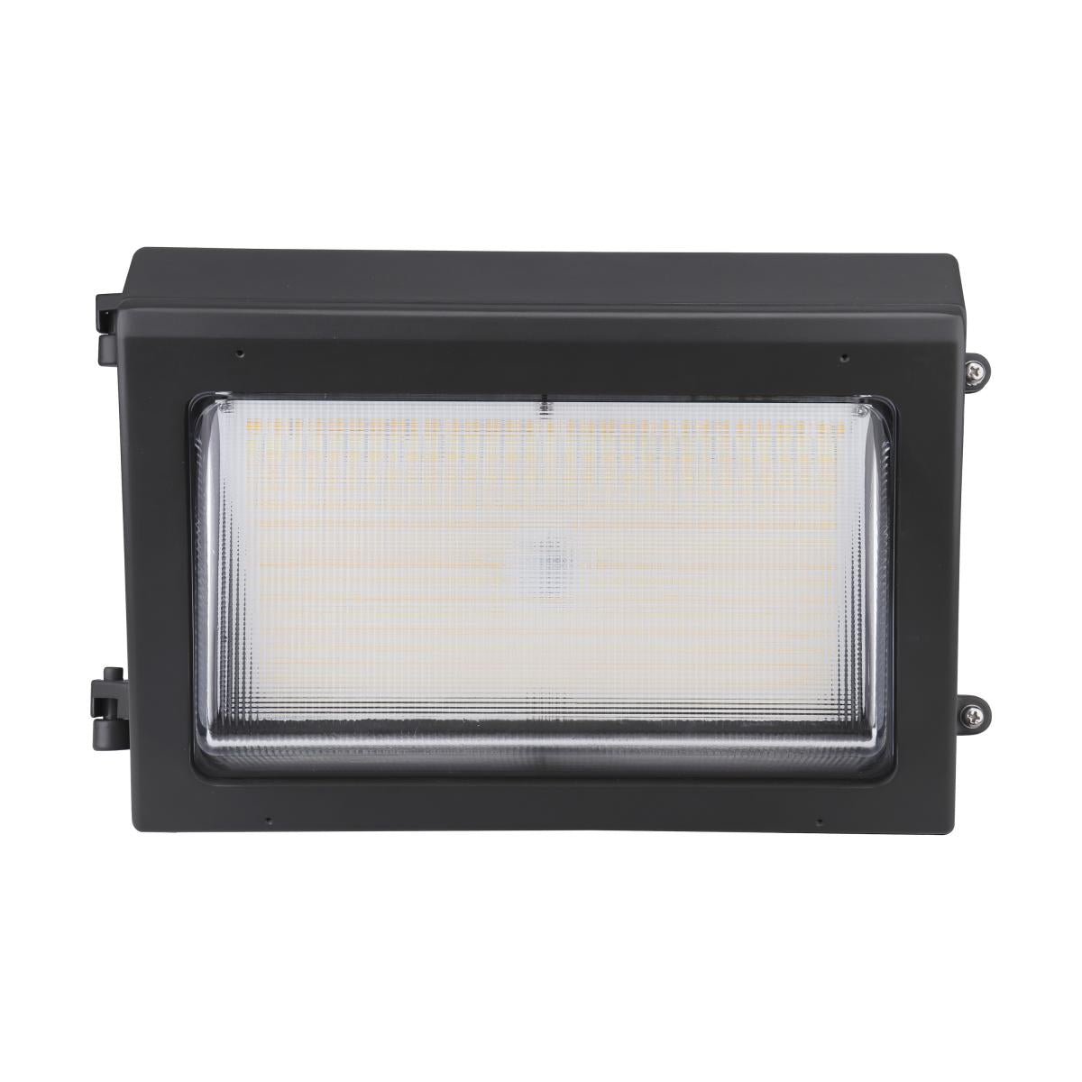 Satco 65-758 CCT and Wattage Adjustable LED Wall Pack Integrated Bypassable Photocell CCT Selectable from 3000, 4000 or 5000K Wattage Selectable from 80, 100, or 120 Watt 120-347 Volt