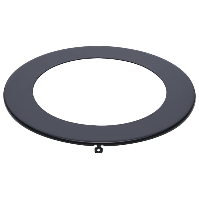 Satco 80-2911 DW TRIM ACC/6/SF/WF/RND/BK Starfish Flat Wafer Downlight Trim 6 Inch Round Black Finish