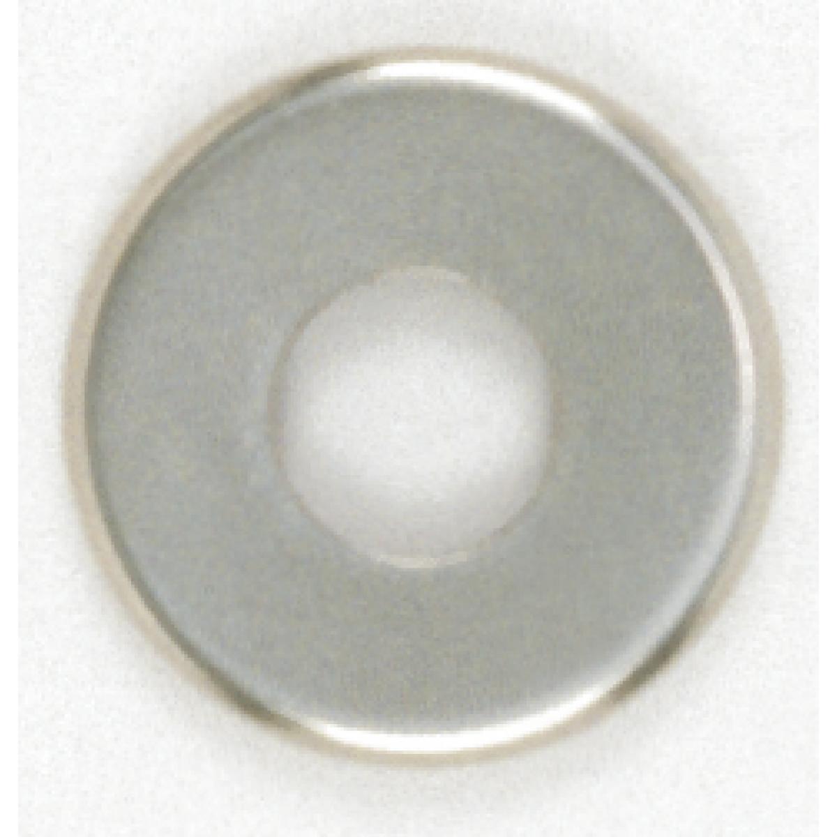 Satco 90-1752 Steel Check Ring Curled Edge 1/4 IP Slip Nickel Plated Finish 7/8" Diameter