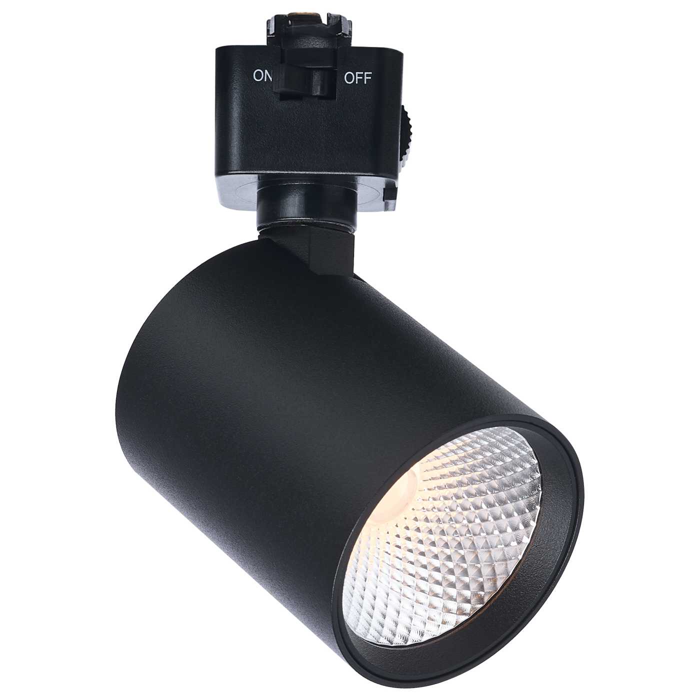 Satco JH5062 8 Watt LED Track Head 2700K/3000K/3500K/4000K/5000K CCT Selectable Dim to Warm J Style 36 Degree Beam Angle 120 Volt Black Round