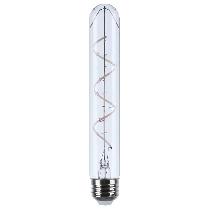 Satco S11532 6T9/CL/LED-GF/COIL/930/E26 6 Watt T9 LED Reminiscent Flex Gray Coil Filament E26 3000K 120 Volt