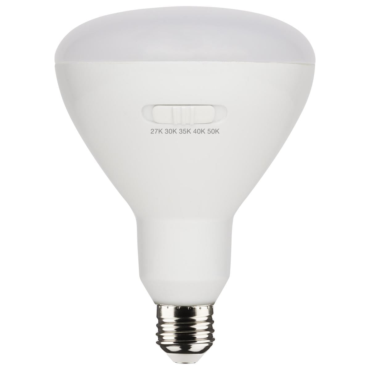 Satco S11781 13 Watt BR40 LED Medium Base CCT Selectable White Finish 90 CRI 120 Volt 4 Pack