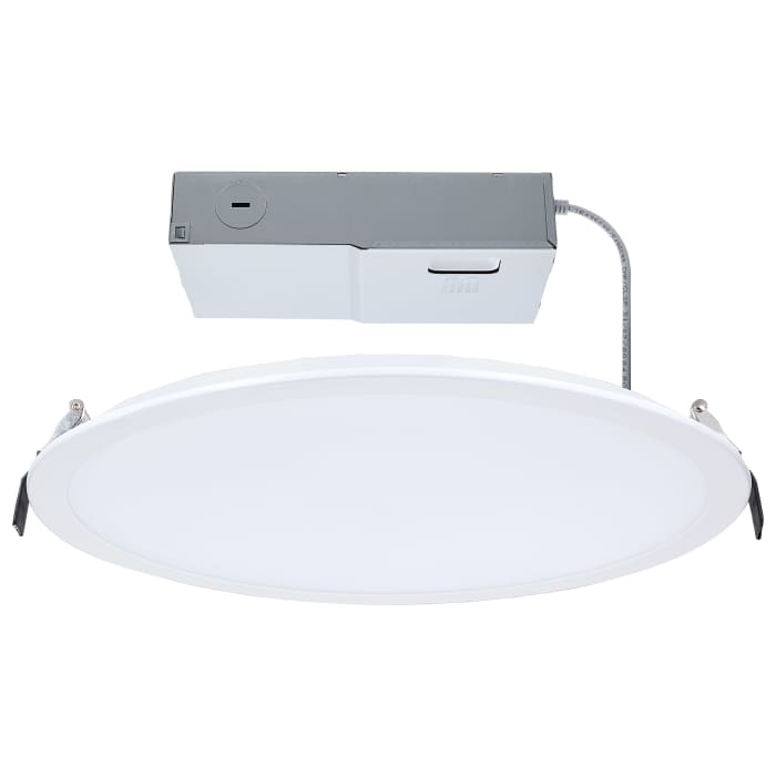 Satco S11847 20WLED/DW/8/CCT/RND/FL/DD 20 Watt 8 Inch LED Direct Wire Downlight Remote Driver CCT Selectable Dual Dimming Flat Face Round White Finish