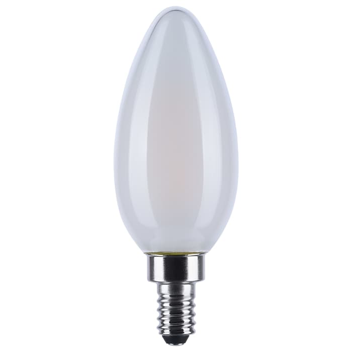 Satco S12158 4.5B11L/930WD/E12/GFYS 4.5 Watt LED B11 3000K-2000K Warm Dimming Candelabra Base Frost Finish