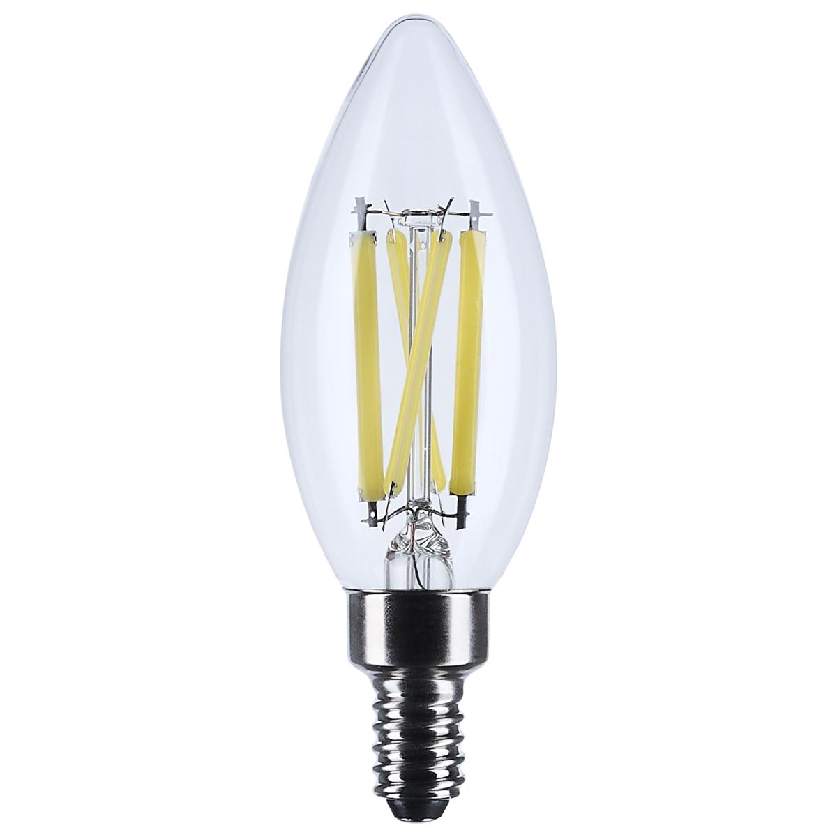 Satco S12492 4B11/LED/930/CL/E12/10PK 4W B11 3000K E12 10 PACK