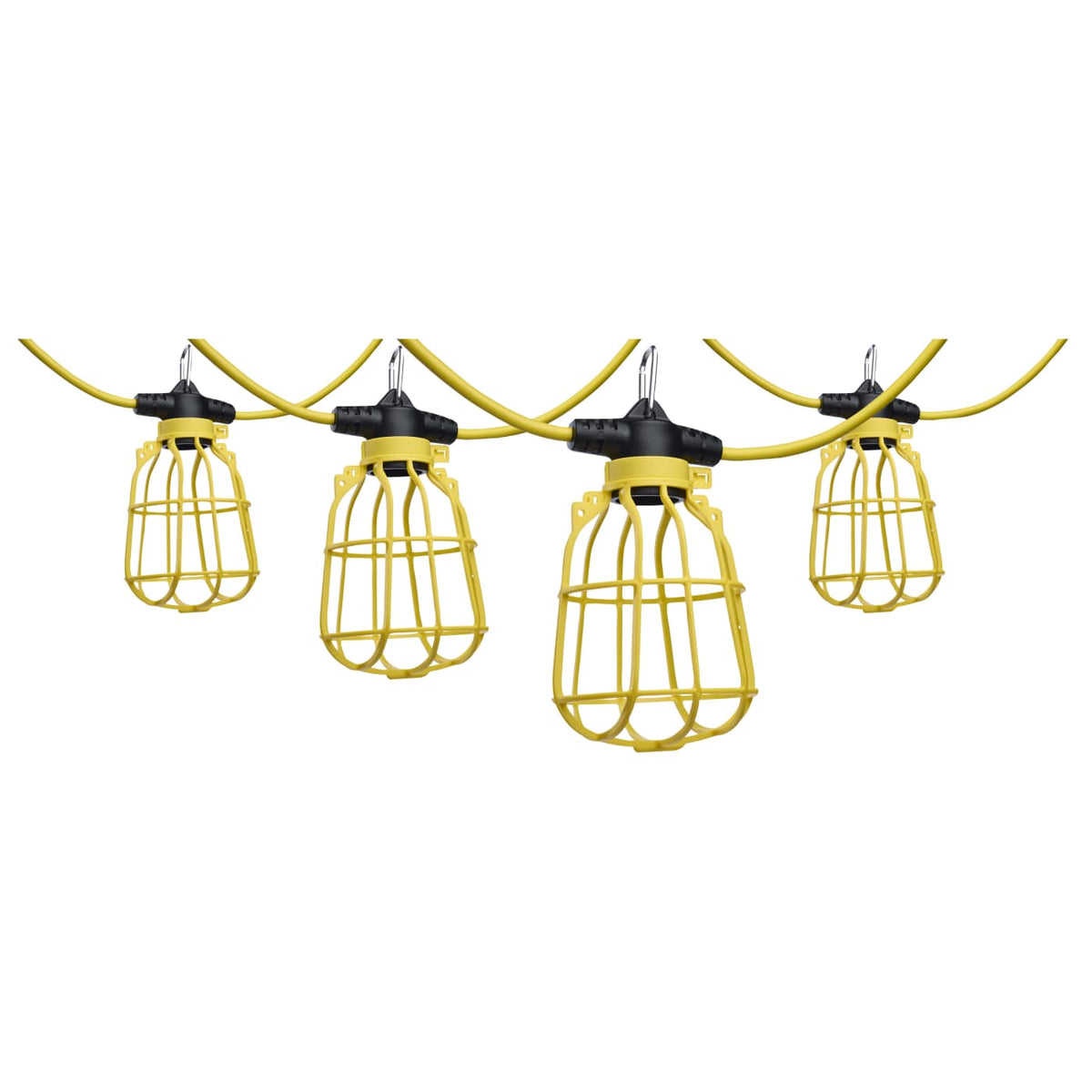 Satco S13094 100 Foot Temporary String Light E26 Plastic Cages Lamps not included