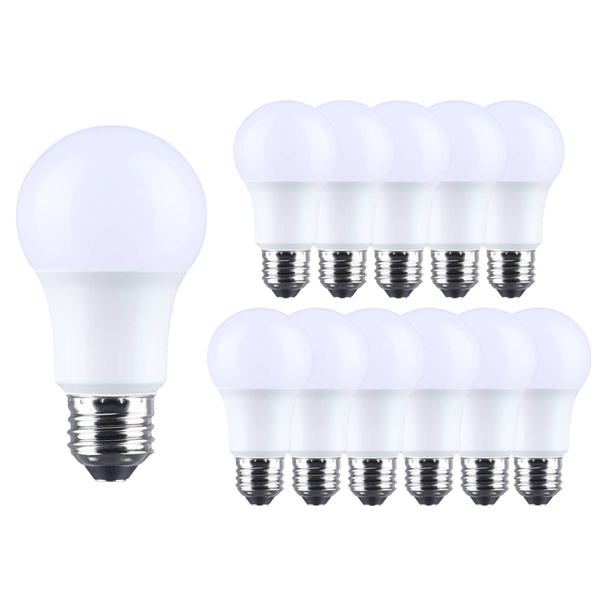 Satco S14360 9.8 Watt LED A19 4000K CCT Medium Base Plastic 120 Volt 12-Pack