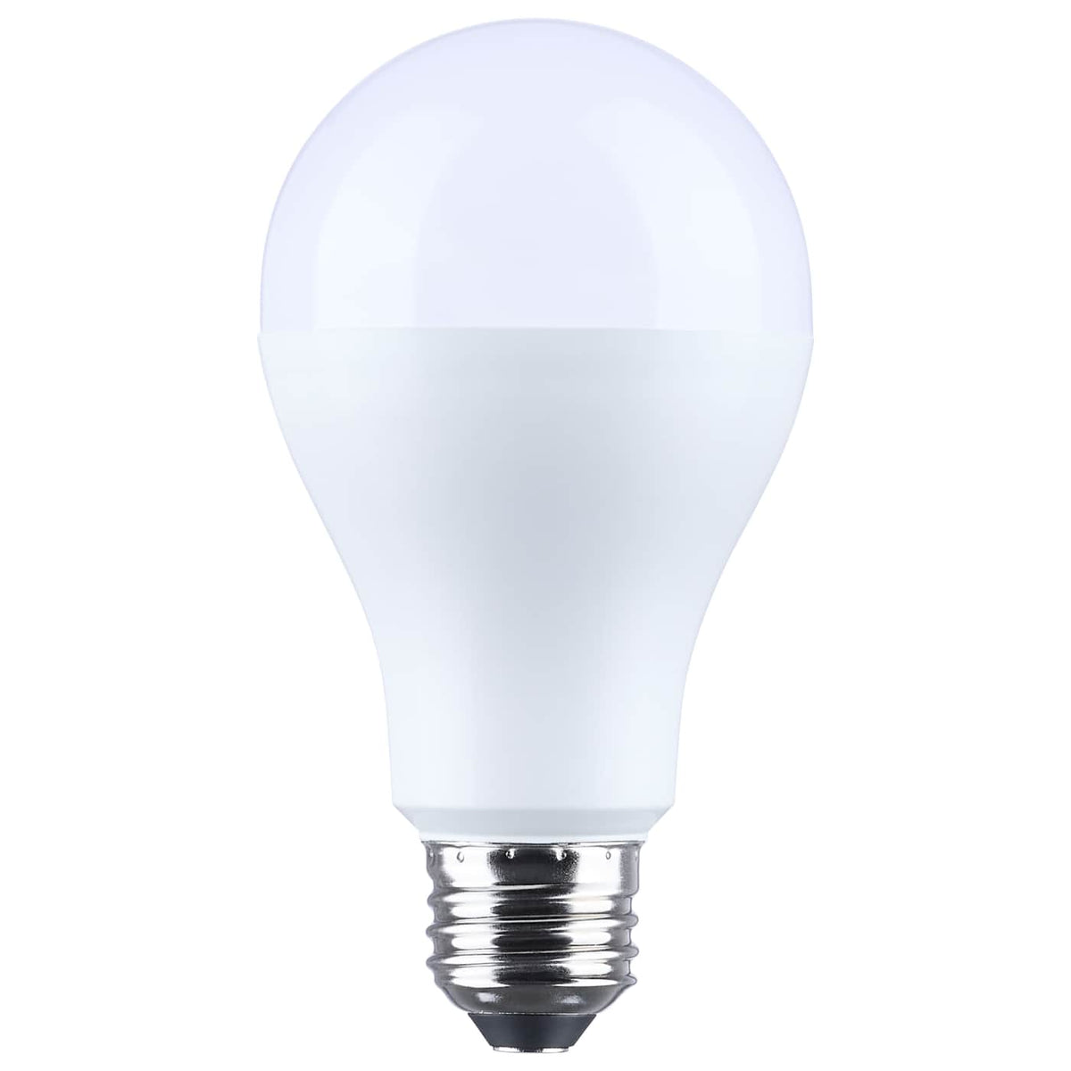 Satco S14399 20/14/6.5 Watt LED A21 Three-Way Lamp 4000K CCT Lumens Selectable Medium Double Contact Base Plastic 120 Volt 1-Pack