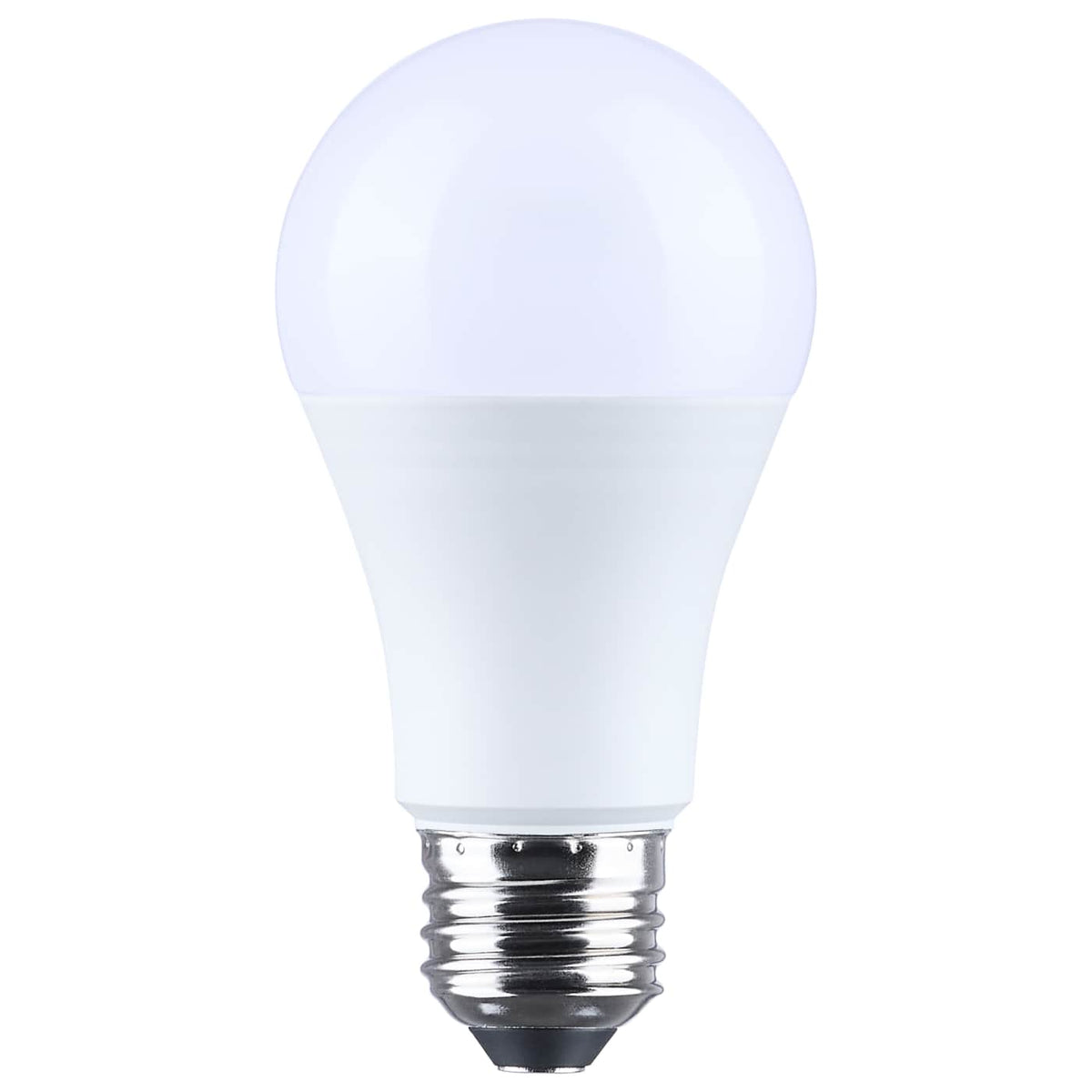 Satco S14403 13.5/10/5 Watt LED A19 Three-Way L amp 3000K CCT Lumens Selectable Medium Double Contact Base Plastic 120 Volt 1-Pack