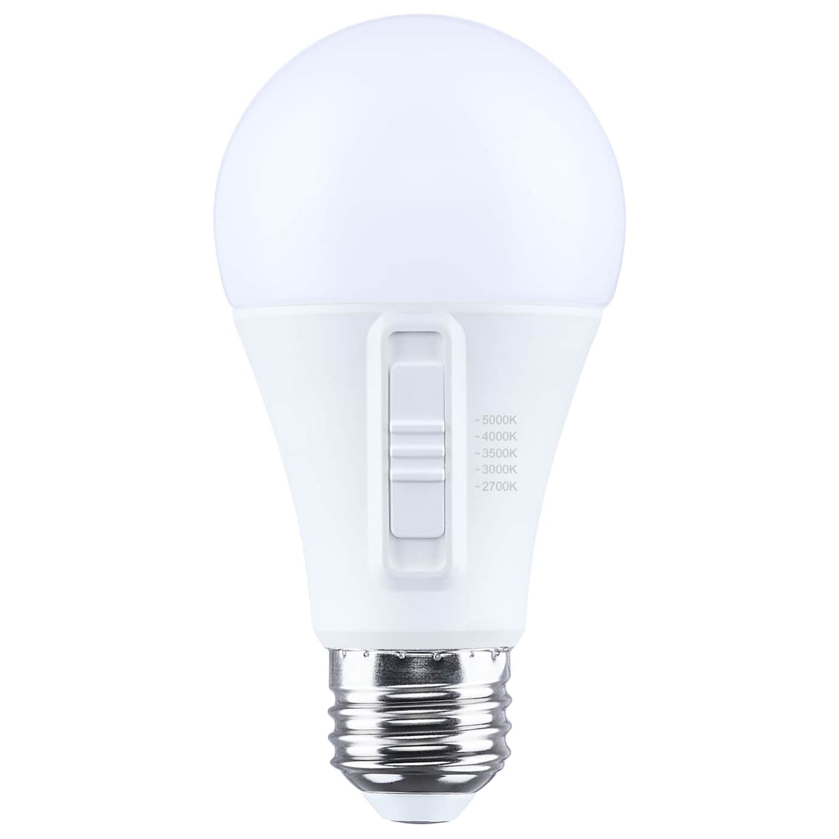 Satco S15199 13.9 Watt A19 LED 27K/30K/35K/40K/50K CCT 90 CRI Medium Base Plastic Dimmable 120 Volt