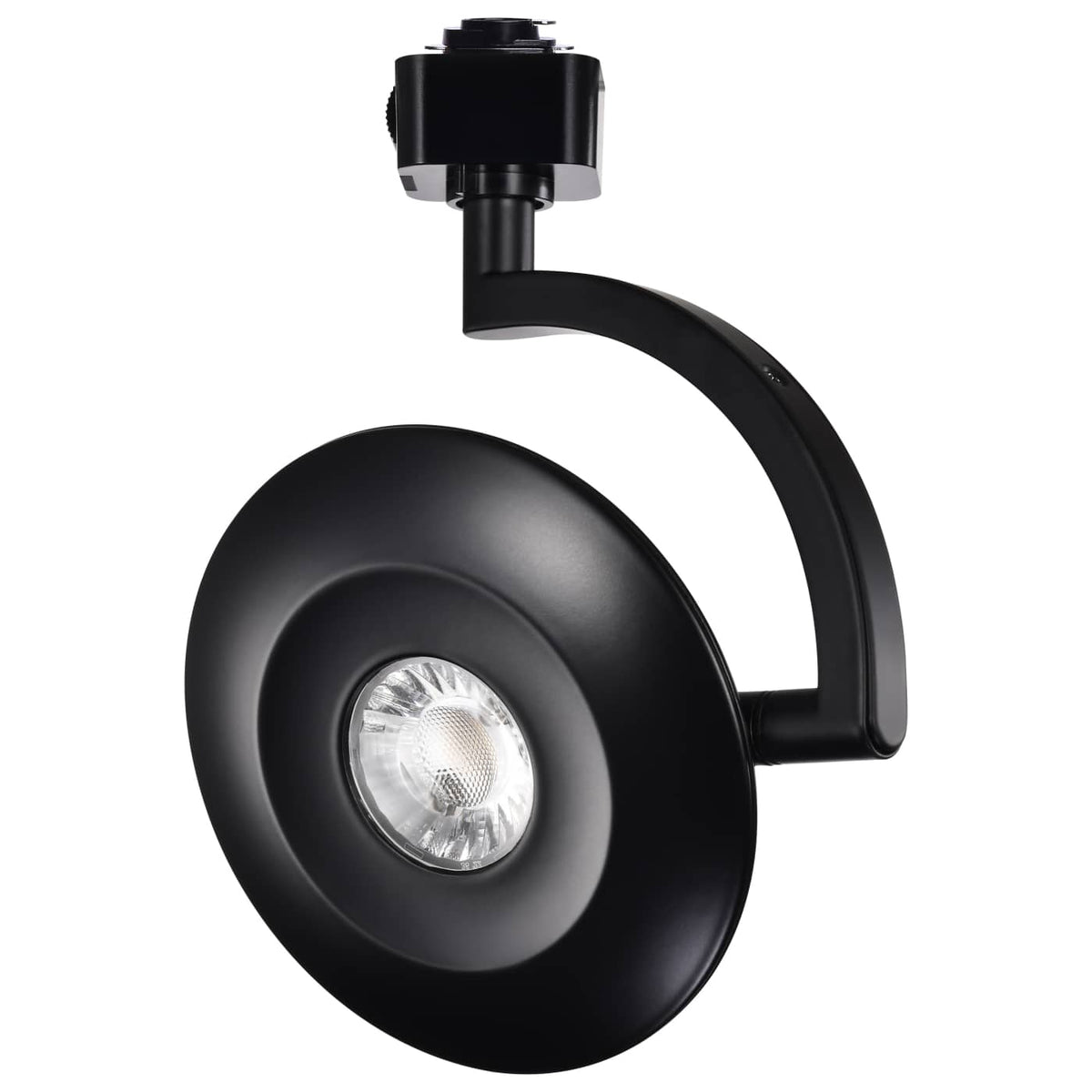 Satco TH671 Orb 12 Watt LED H-Style Track Head 3000K/4000K/5000K CCT Selectable 24 Degree Beam Angle Black Finish 120 Volt H-Style