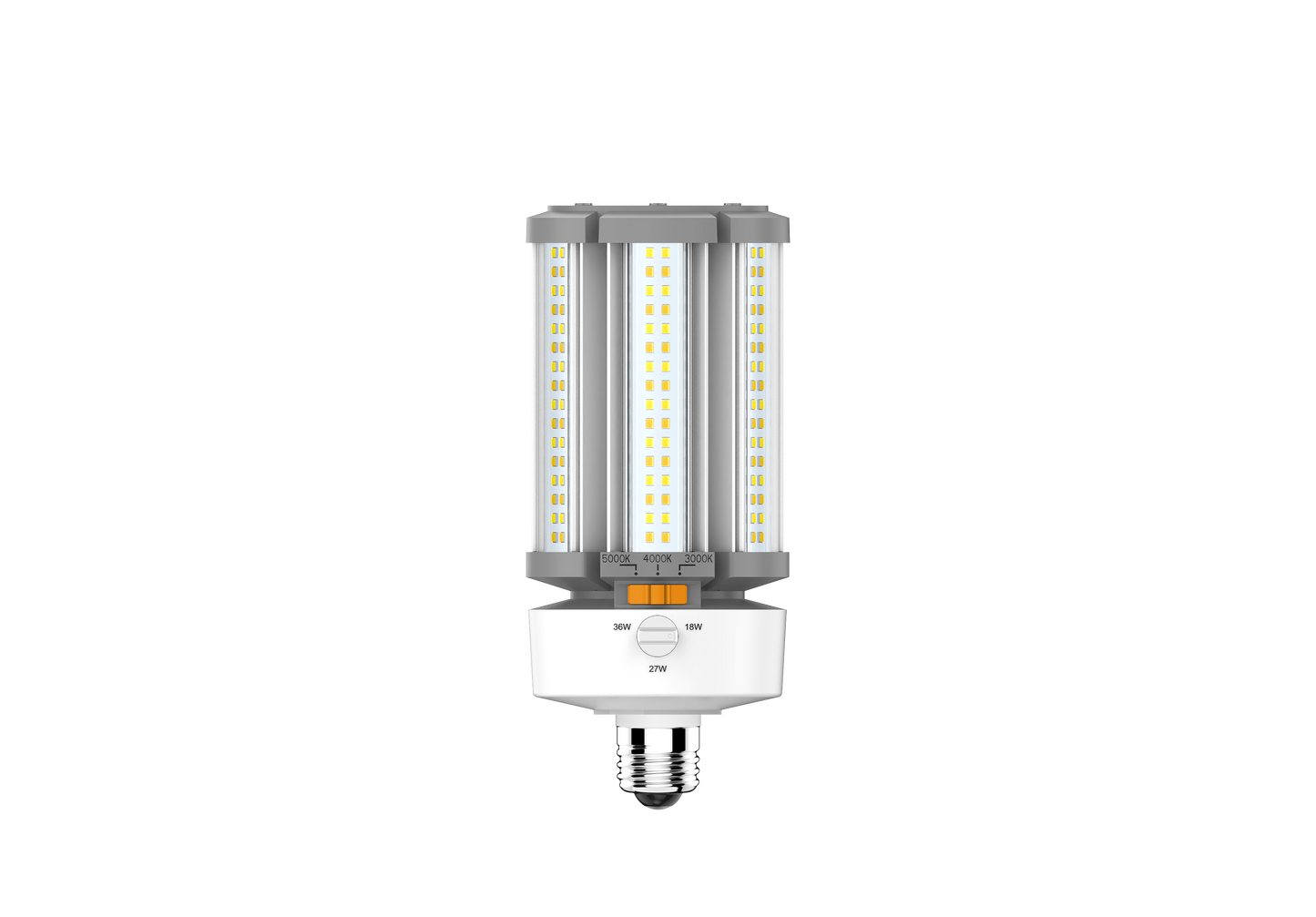 EIKO 12709 LPS45CC/8FCCT/U/E26 LED HID Corn Cob 45/36/27W 6525LM 80CRI 30/40/50K 120-277V E26