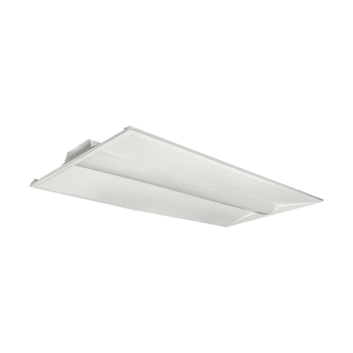 Satco 65-691 2X4 Single Basket LED Troffer Fixture Wattage Selectable CCT Selectable Lumens Selectable 100-277V
