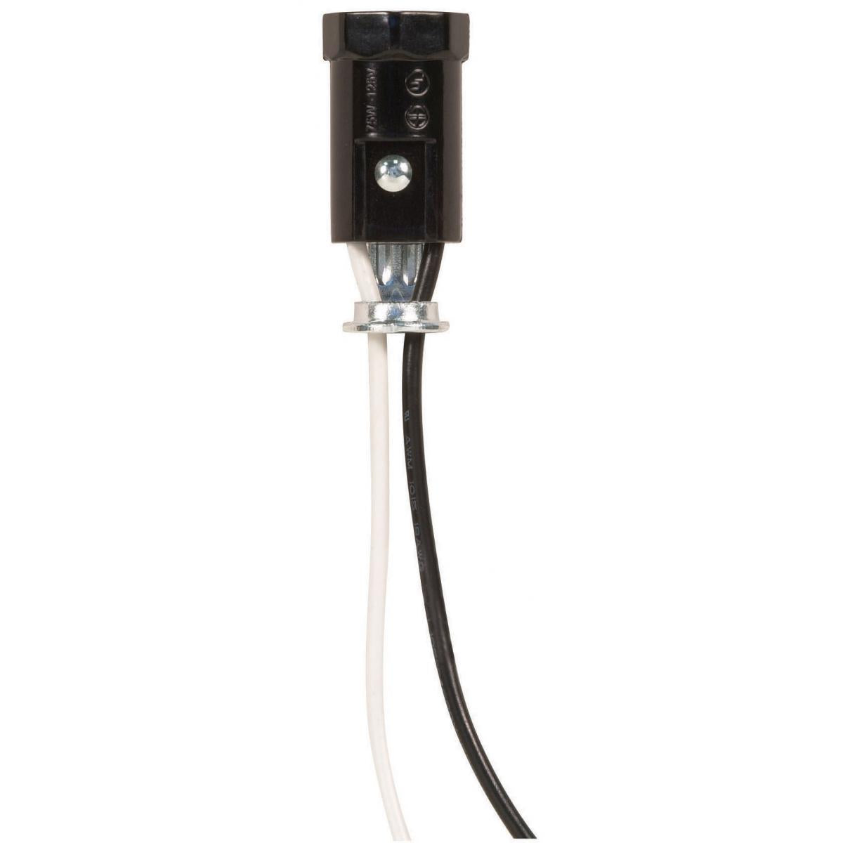 Satco 80-1145 Phenolic Candelabra Sockets with Leads