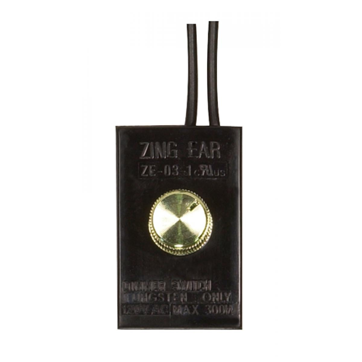 Satco 80-1166 Full Range Table Lamp Dimmer Switch Black Phenolic Housing 300W Dimmer Indoor Use Only 2" x 1-1/4" x 1-1/8" 12" Leads 120V