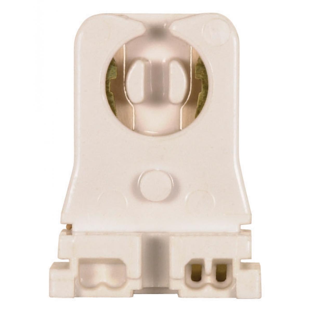 Satco 80-1256 Medium Profile Fluorescent Lampholder T8 And T12 Shunted for Instant Start Ballast Applications Slide-On Mounting 660W 600V