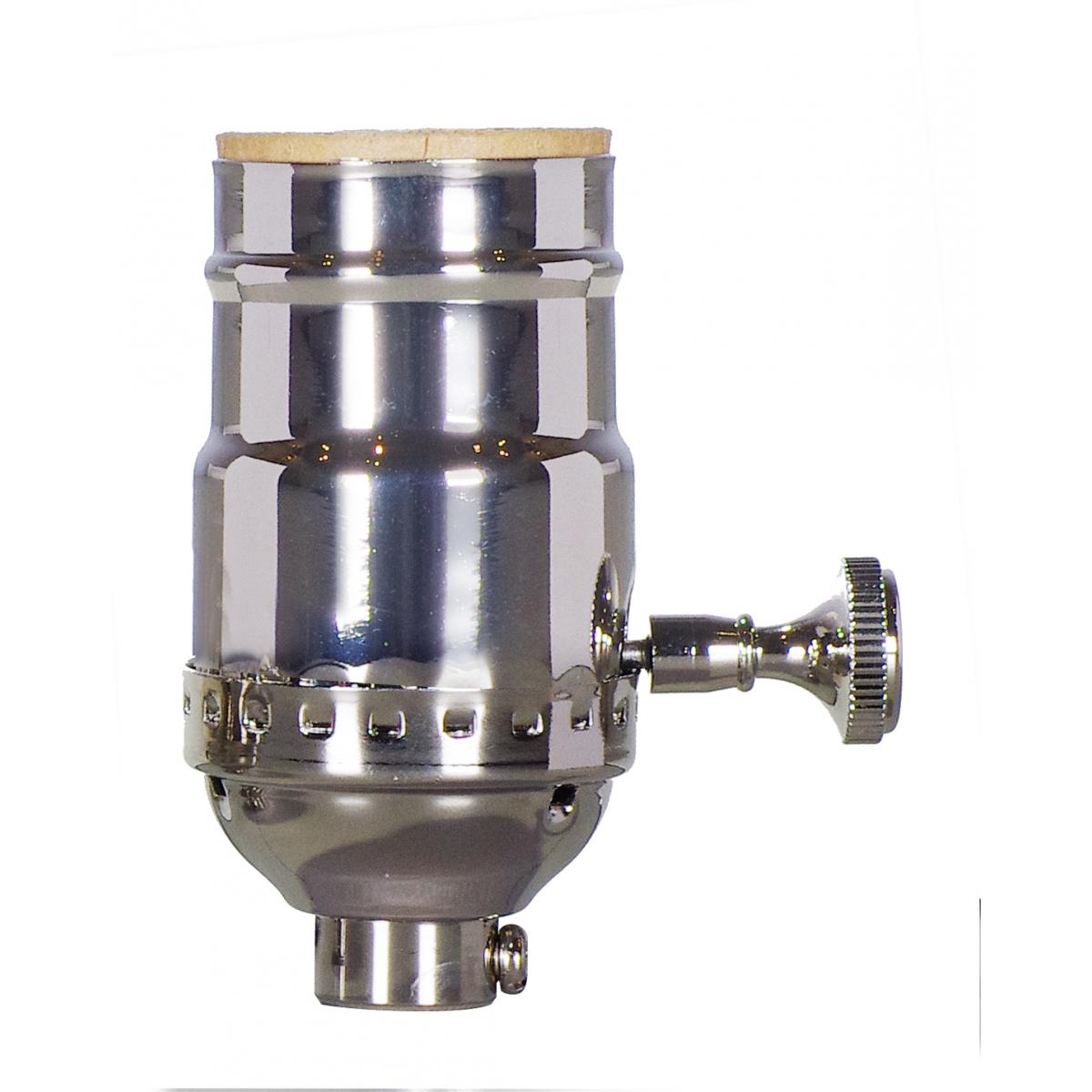 Satco 80-1669 Standard Keyless Socket 1/8 IPS Aluminum Brite Gilt Finish 660W 250V