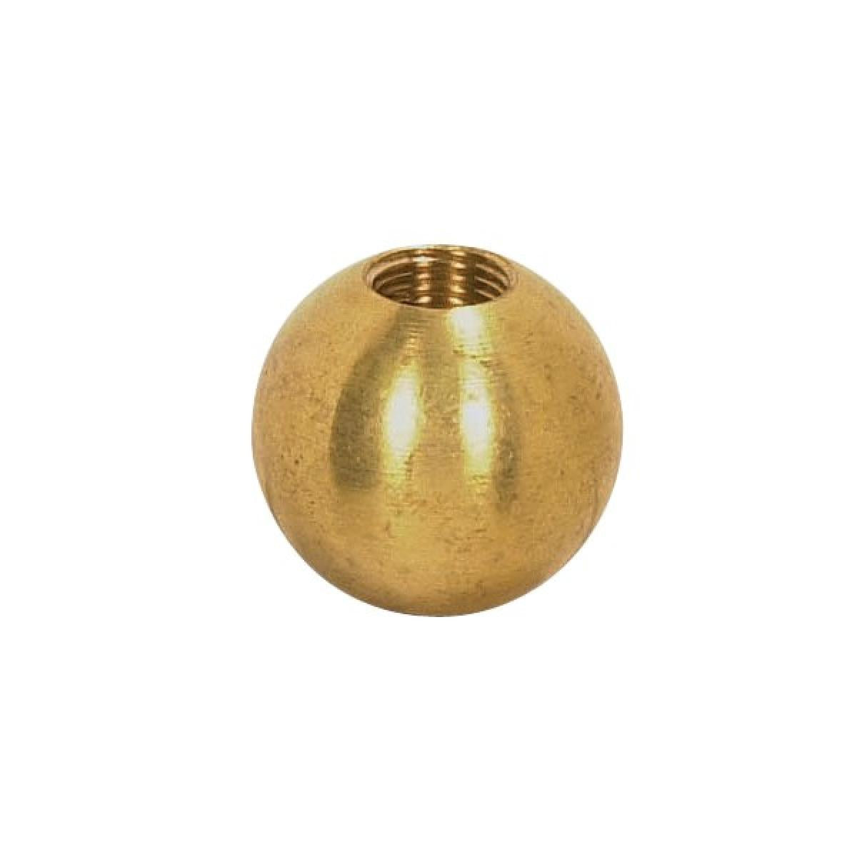 Satco 90-1624 Brass Ball 3/8" Diameter 8/32 Tap Unfinished