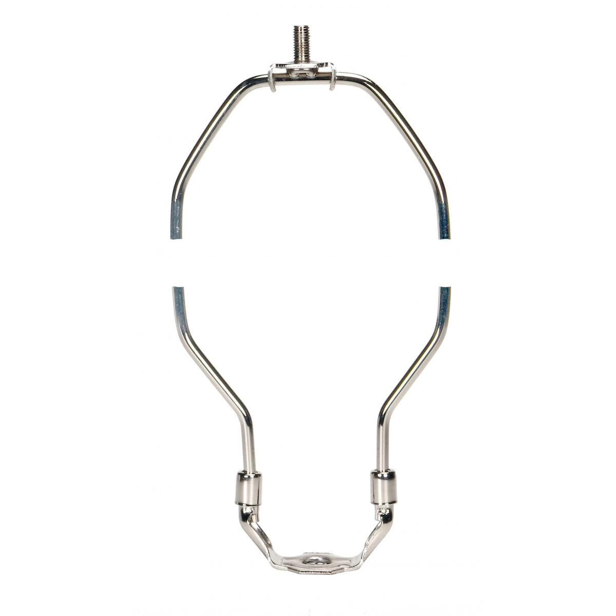 Satco 90-2002 Heavy Duty Harp Polished Nickel Finish 9" Height 1/8 IP Saddle 1/4-27 Thread 125 Carton