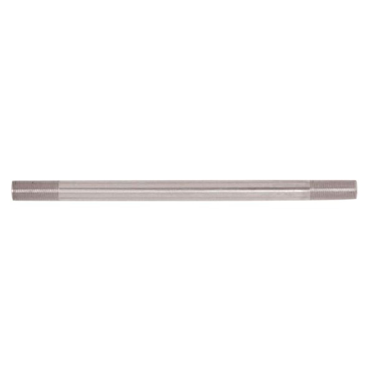 Satco 90-2503 Steel Pipe 1/8 IP Nickel Plated Finish 8" Length 3/4" x 3/4" Threaded On Both Ends