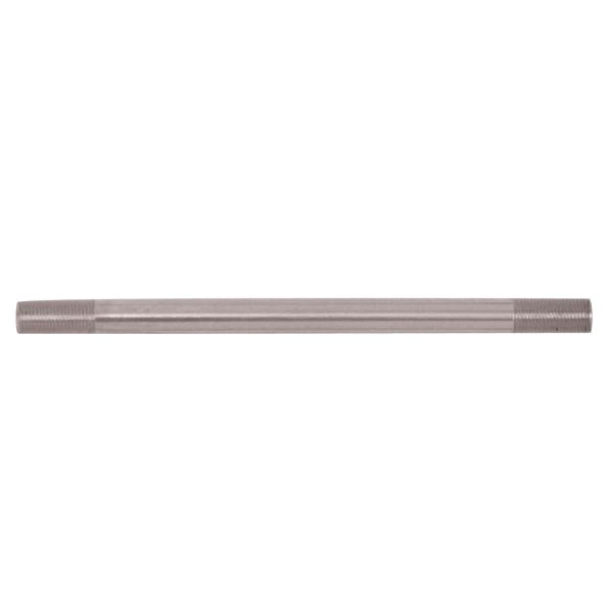 Satco 90-2512 Steel Pipe 1/8 IP Raw Steel Finish 14" Length 3/4" x 3/4" Threaded On Both Ends
