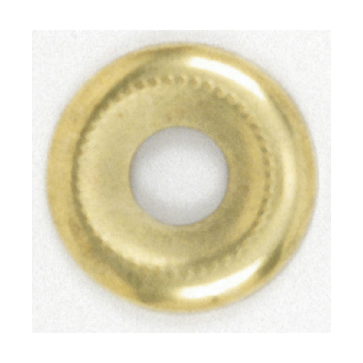 Satco 90-388 Beaded Steel Check Ring 1/8 IP Slip Brass Plated Finish 1-1/8" Diameter