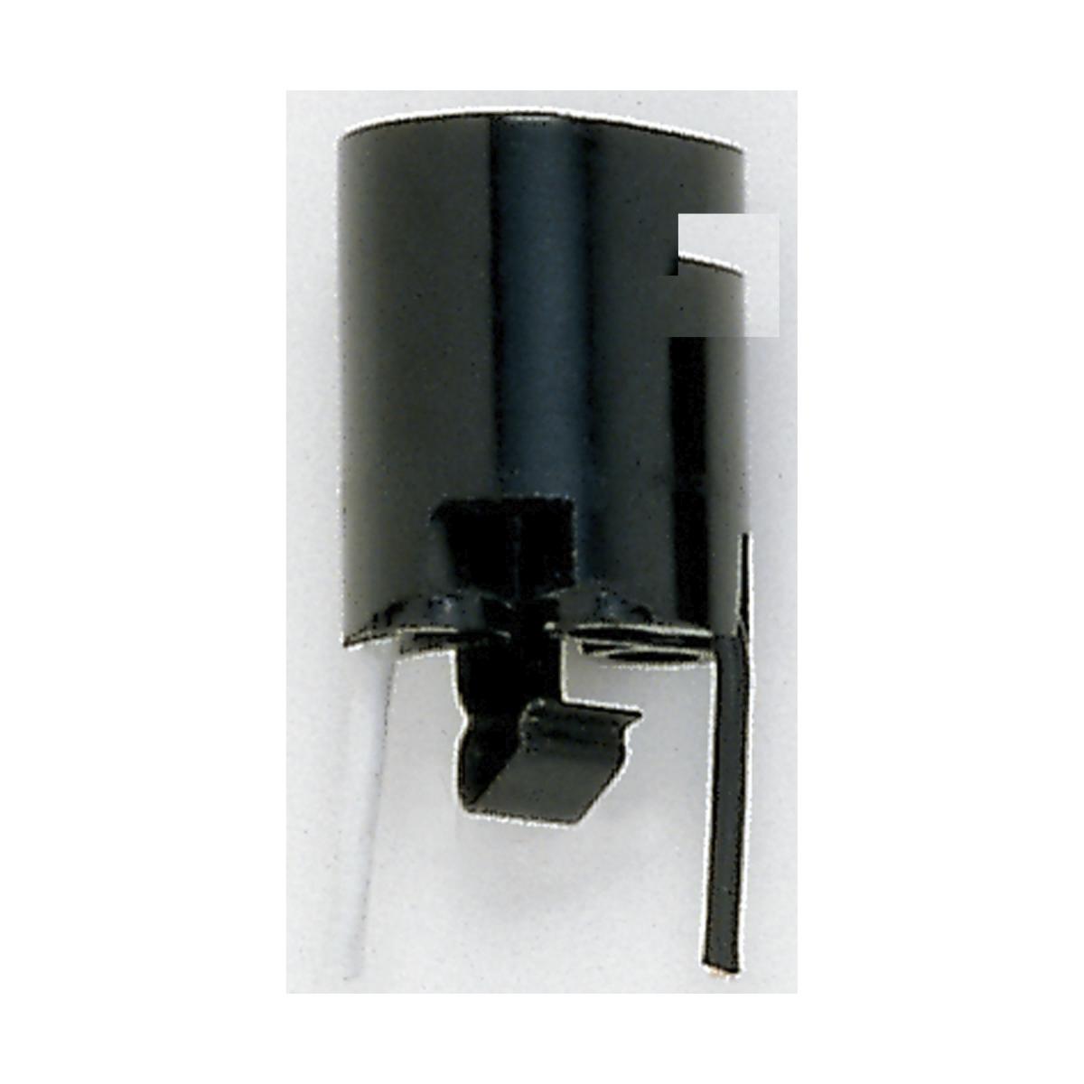 Satco 90-540 Snap-In Socket 6" AWM B/W Leads 105C 1-1/2" Height 1-1/4" Diameter Bracket 1/4" Below 660W 250V