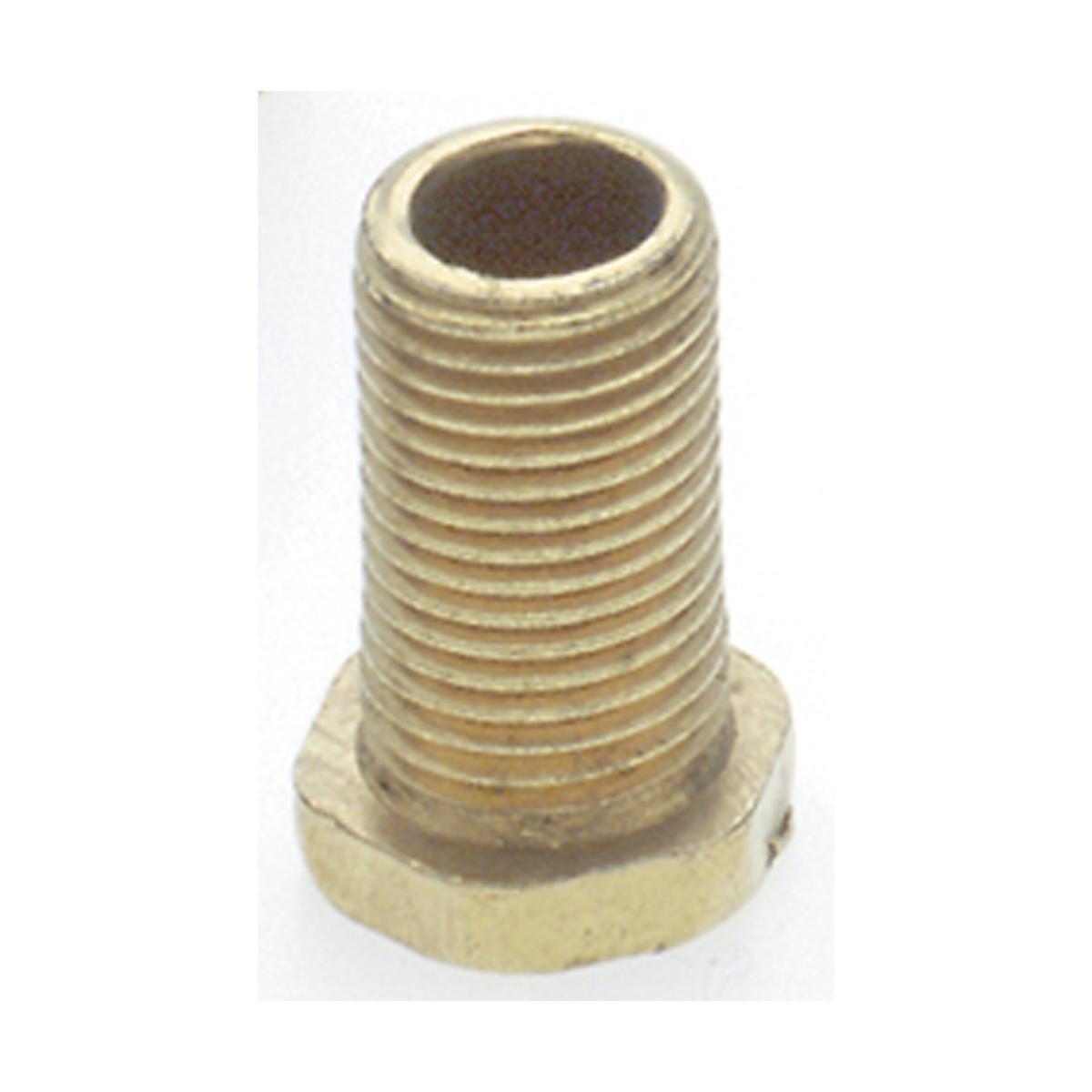Satco 90-639 Steel Hexagon Head Brass Plated 1/8 IP 5/8" x 3/4" Overall