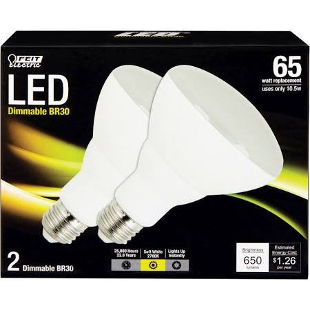 Feit BR30/DM/LEDG3/2 BR30DM/927CA LED 10.5W BR30 2700 2 PACK