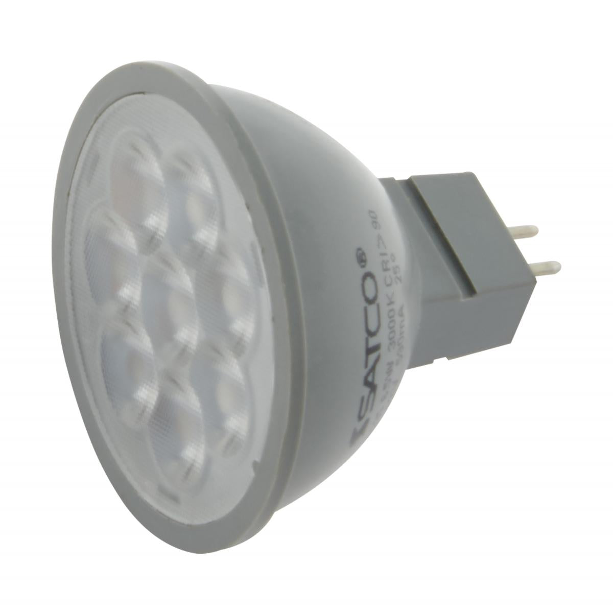 Satco S11343 6 Watt MR16 LED 5000K GU5.3 base 40 deg. Beam Angle 24 Volt
