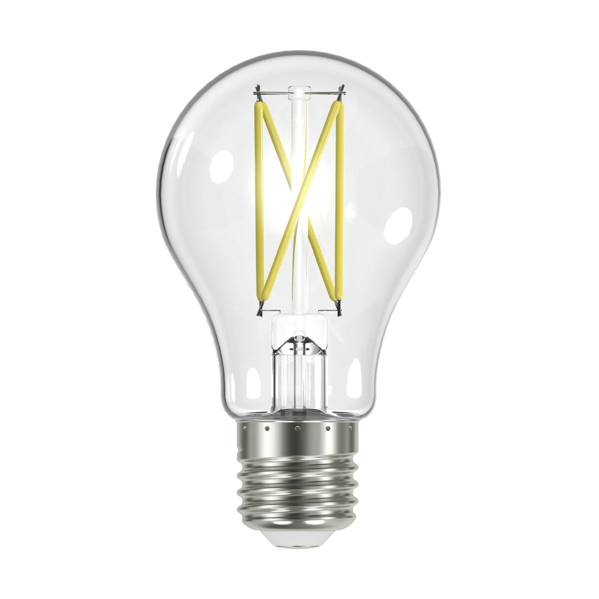 Satco S12414 8 Watt LED A19 Clear Medium Base 2700K 90 CRI 120 Volt