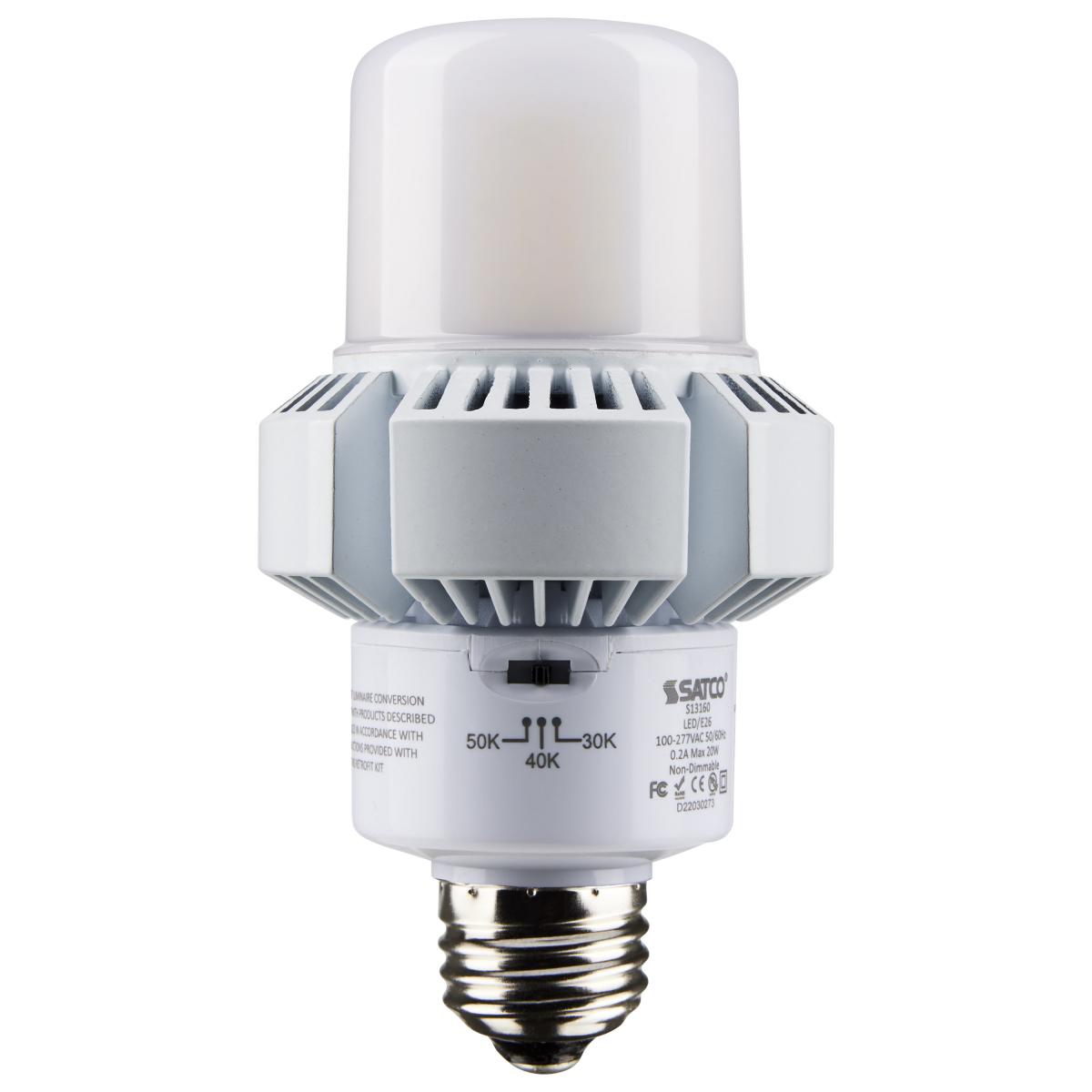 Satco S13165 45 Watt; A-Plus 32; LED; CCT Selectable Wattage Selectable; Mogul base; ColorQuick PowerQuick
