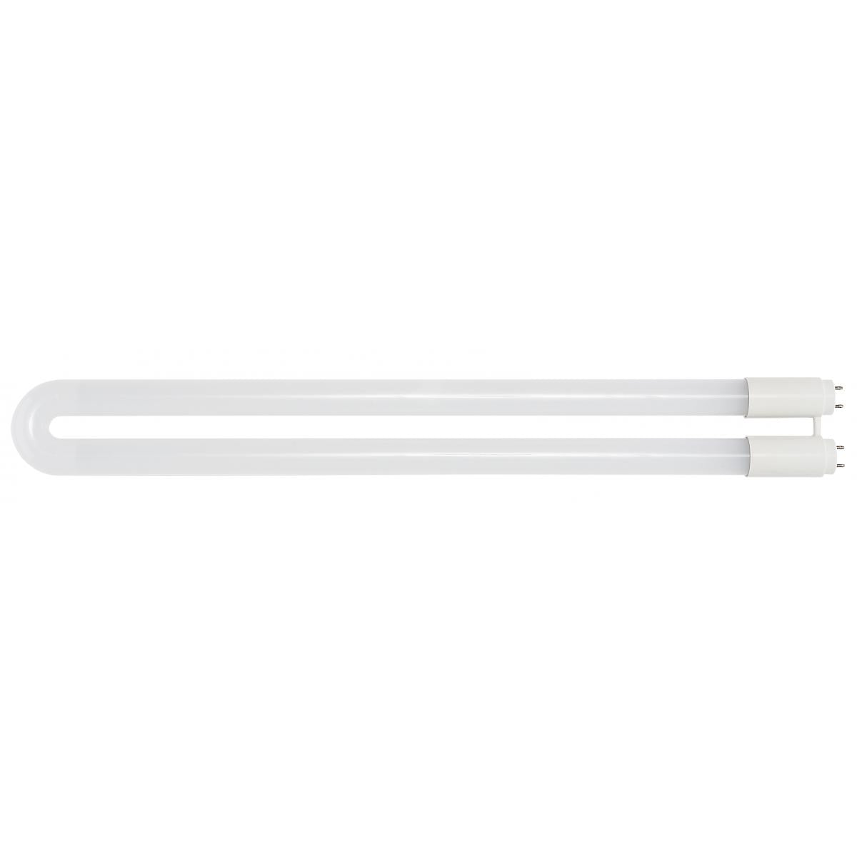 Satco S18451 13 Watt T8 U-Bend LED Medium bi-pin base 3500K Type A/B Ballast Dependent or Ballast Bypass Single or Double Ended Wiring