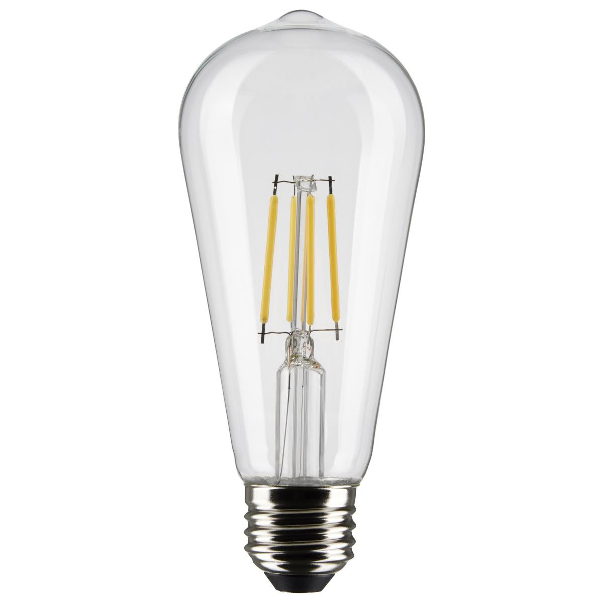 Satco S21361 5 Watt ST19 LED; Clear; Medium base; 90 CRI; 3000K; 120 Volt