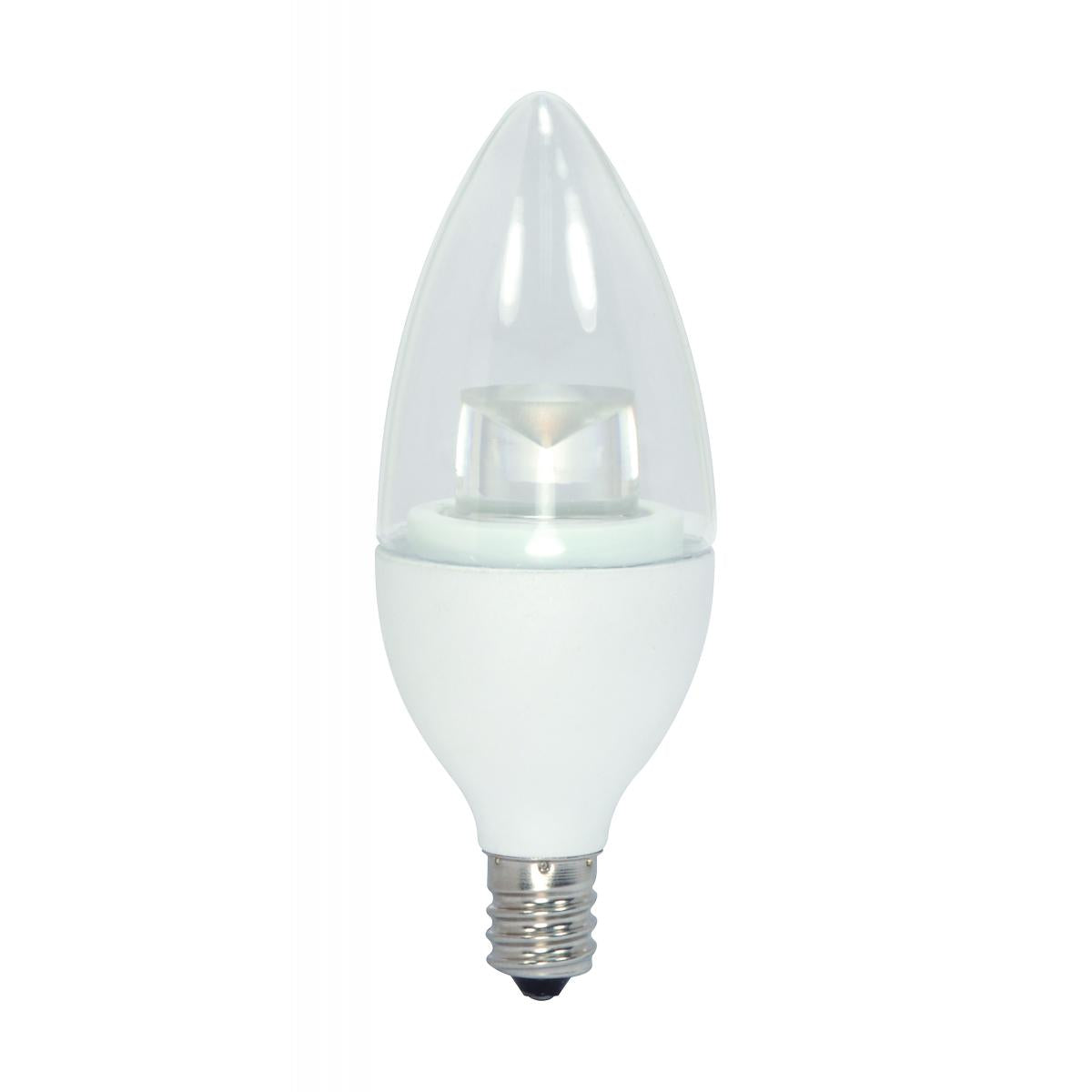 Satco S28574 3.5 Watt LED Candle 3000K Candelabra base 120 Volt