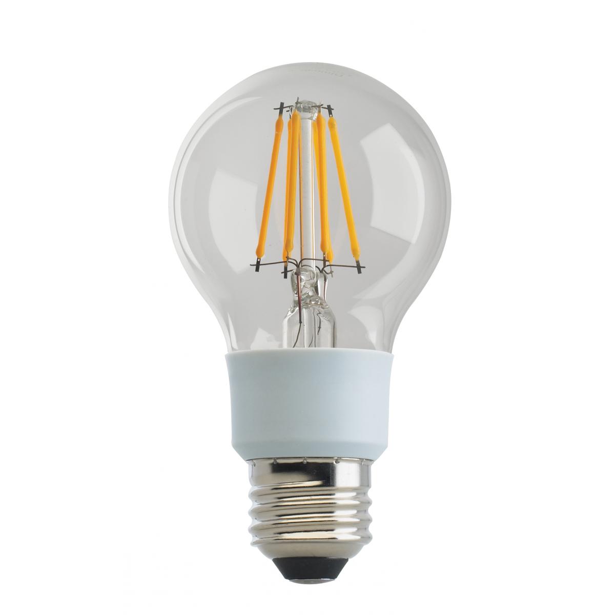 Satco S9845 9A19/CL/LED/E26/27K/120V 9 Watt A19 LED Clear Medium base 2700K 1100 Lumens 120 Volt - NOW S12422