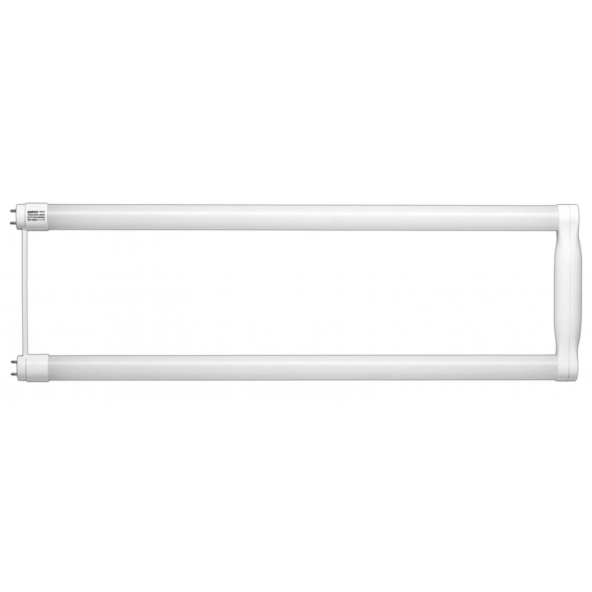Replacement for Satco S9933 15T8U6/LED/22.5-850/BP 15W T8 U-Bend LED Medium bi-pin base 5000K 1800 Lumens Type B Ballast Bypass